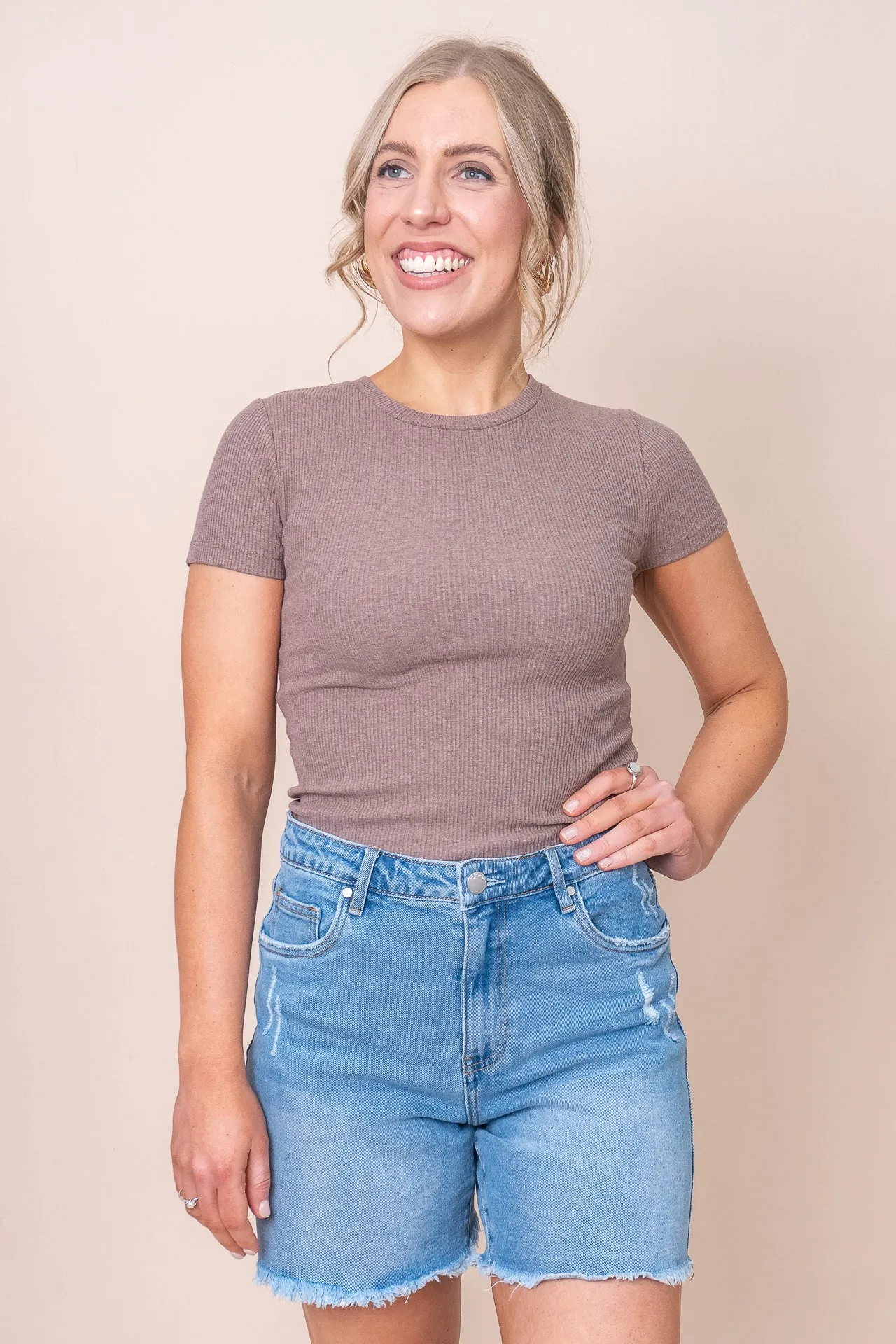 Bella Tee in Brown - Silent Theory - Final Sale sold by Always Alice product image thumbnail 3