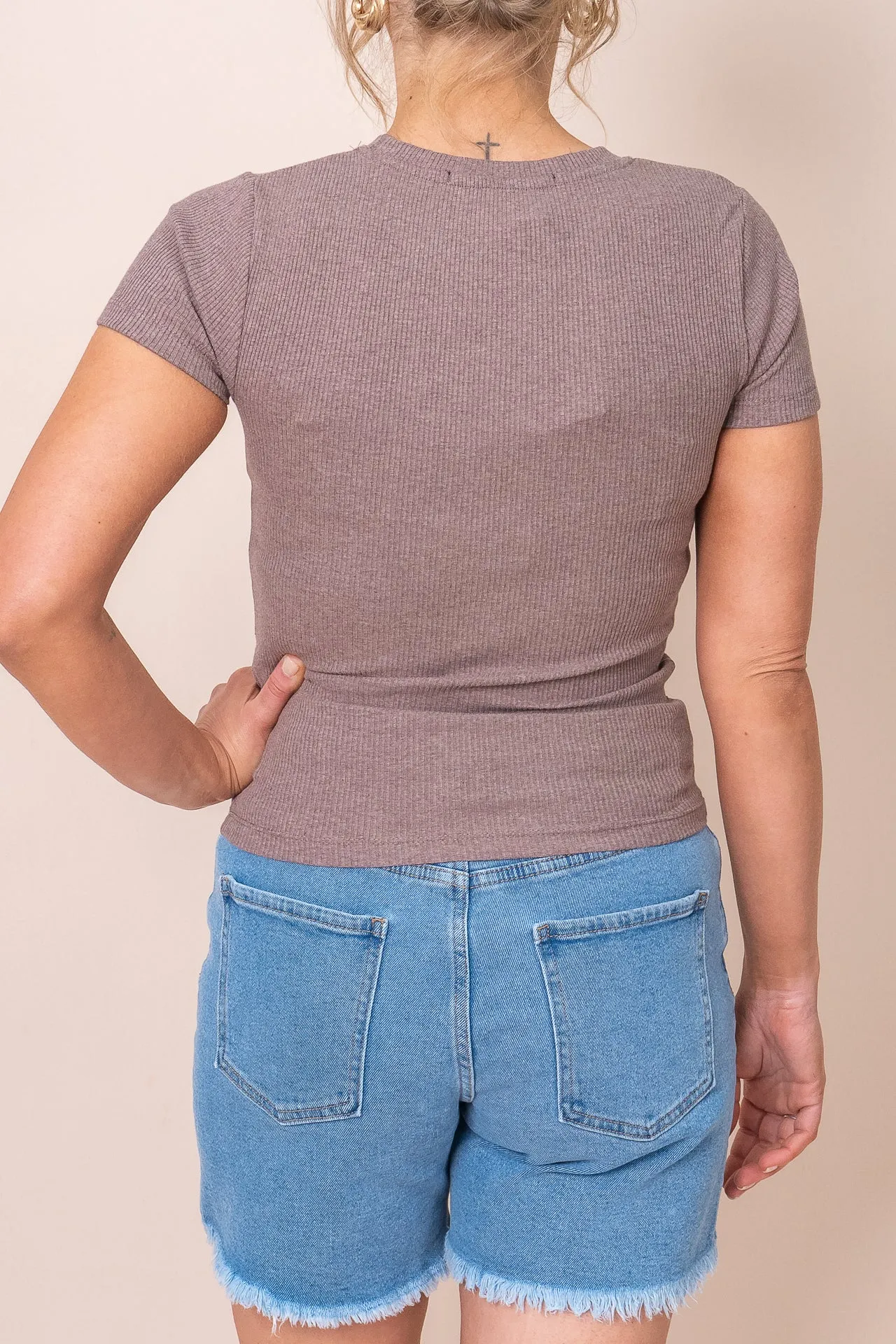 Bella Tee in Brown - Silent Theory - Final Sale sold by Always Alice product image thumbnail 5