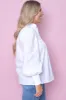 Rosetta Top in White sold by Always Alice