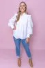 Rosetta Top in White sold by Always Alice