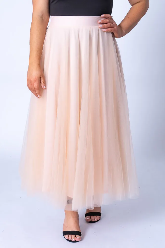 Evelina Skirt in Nude sold by Always Alice