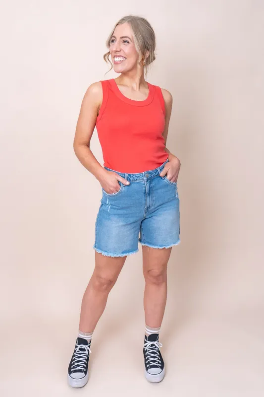 Esme Tank in Crimson - Foxwood sold by Always Alice