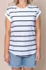 Manly Stripe Tee in White - Foxwood - Final Sale sold by Always Alice