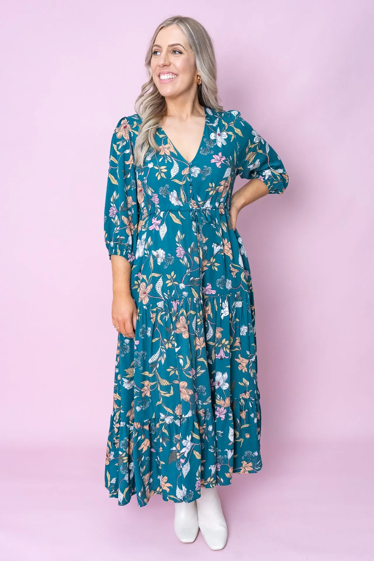 Odo Dress in Emerald - Final Sale sold by Always Alice product image thumbnail 2