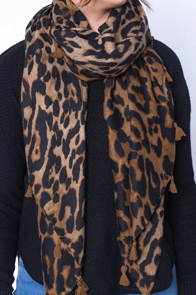 Lena Scarf in Dark Brown sold by Always Alice