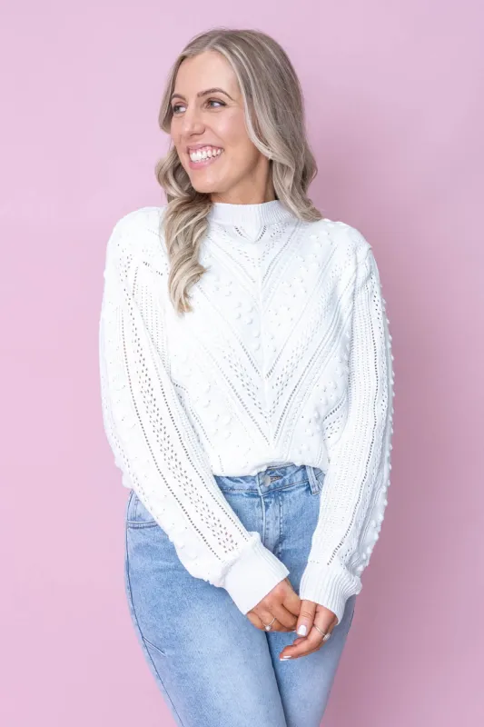 Aimee Jumper in White sold by Always Alice