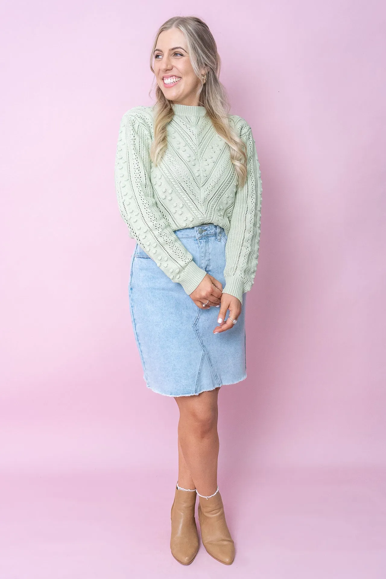 Belle Skirt in Light Denim - Foxwood sold by Always Alice product image thumbnail 3