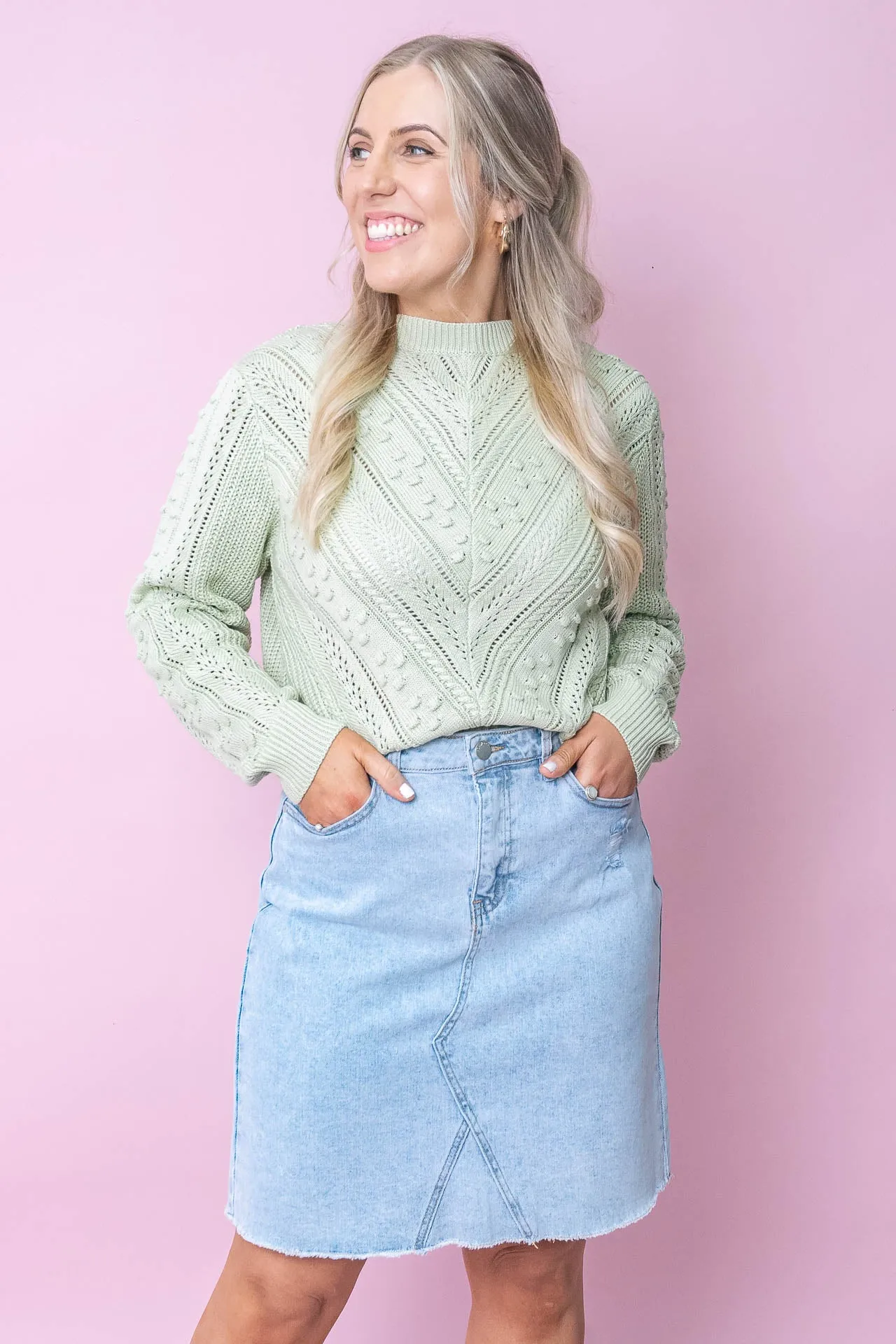 Belle Skirt in Light Denim - Foxwood sold by Always Alice product image thumbnail 2