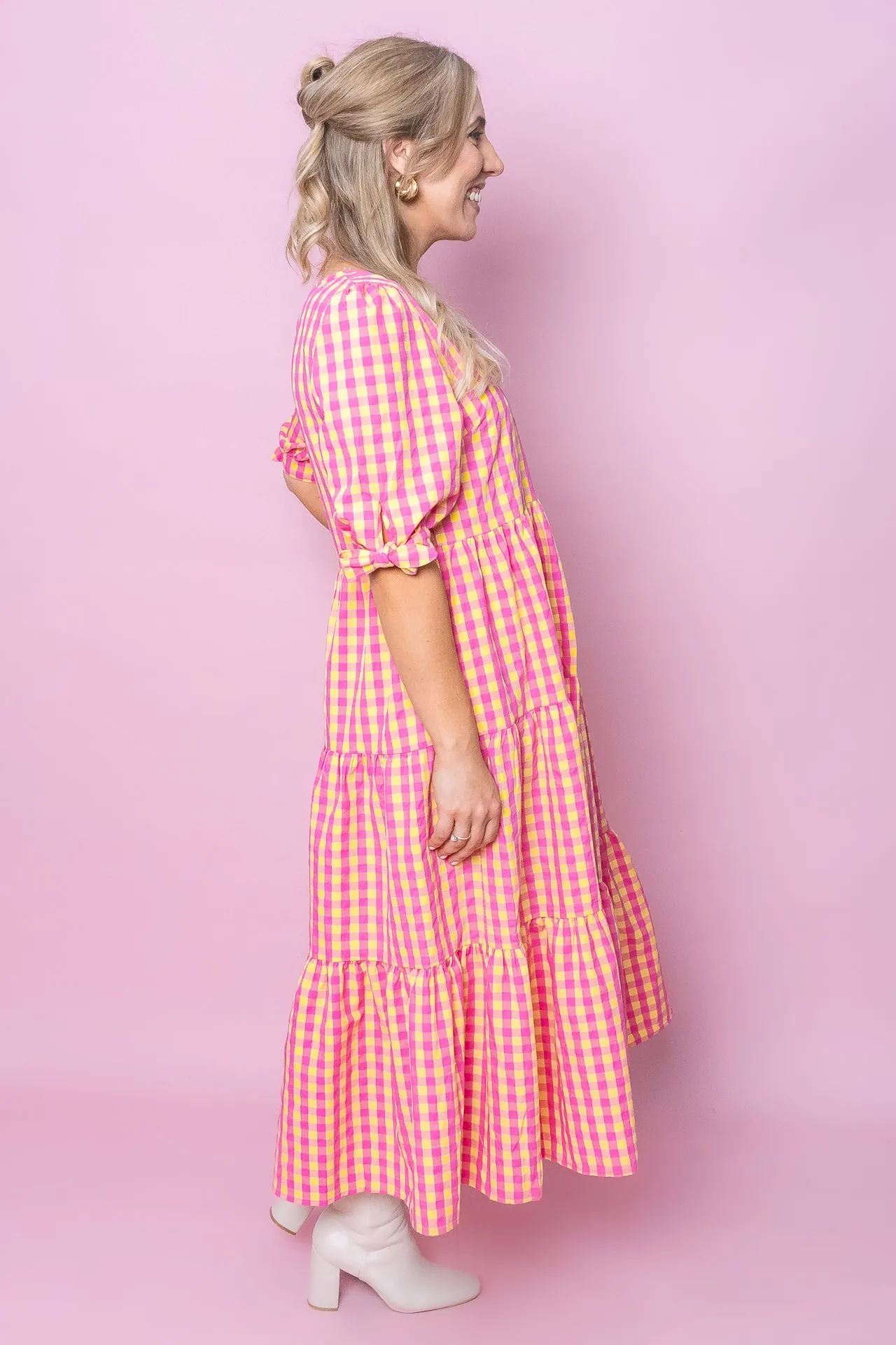 Romy Midi Dress in Lemon Multi sold by Always Alice product image thumbnail 5