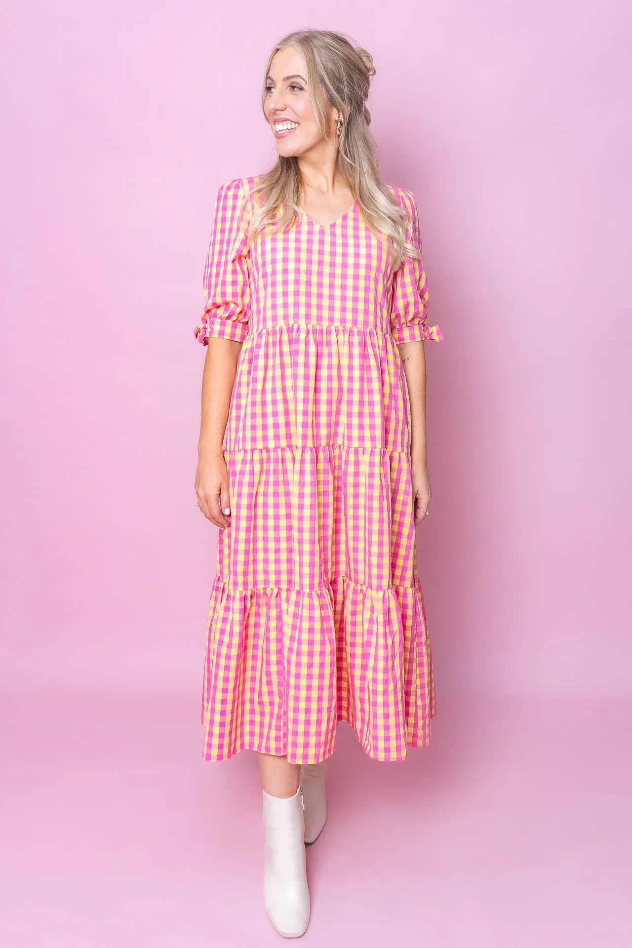 Romy Midi Dress in Lemon Multi sold by Always Alice product image thumbnail 2