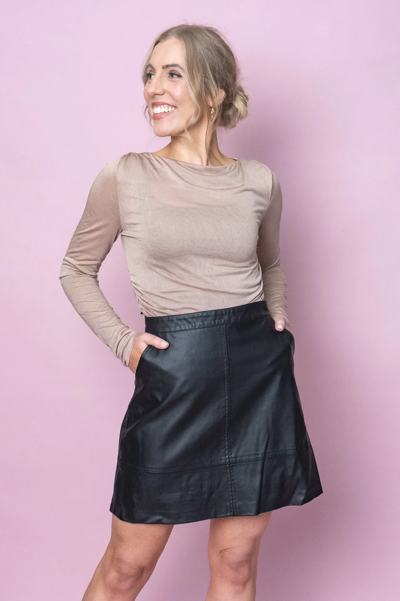 Erica Top in Mocha - Final Sale sold by Always Alice