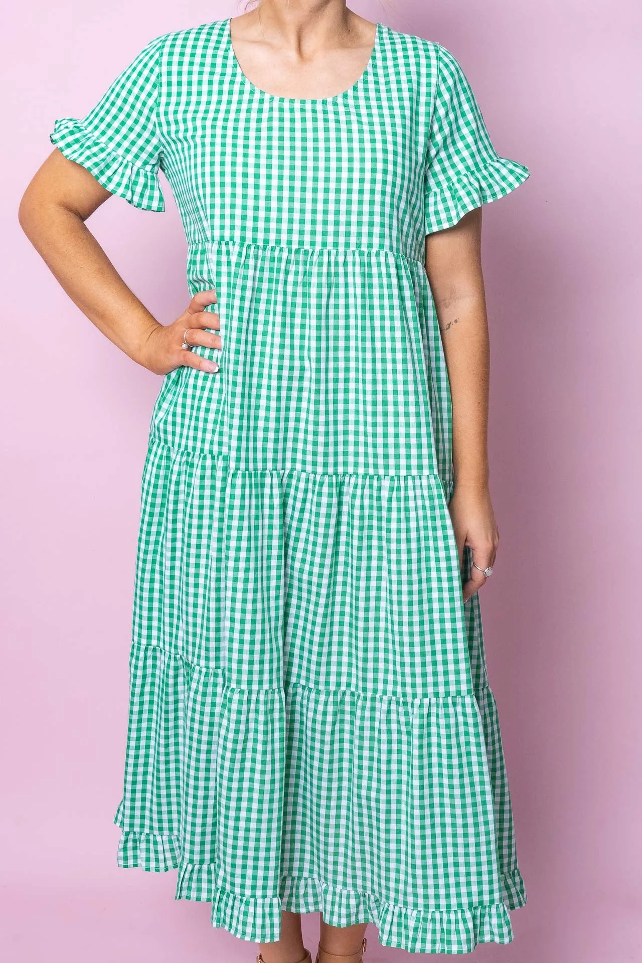 Dally Dress in Green - Final Sale sold by Always Alice product image thumbnail 3