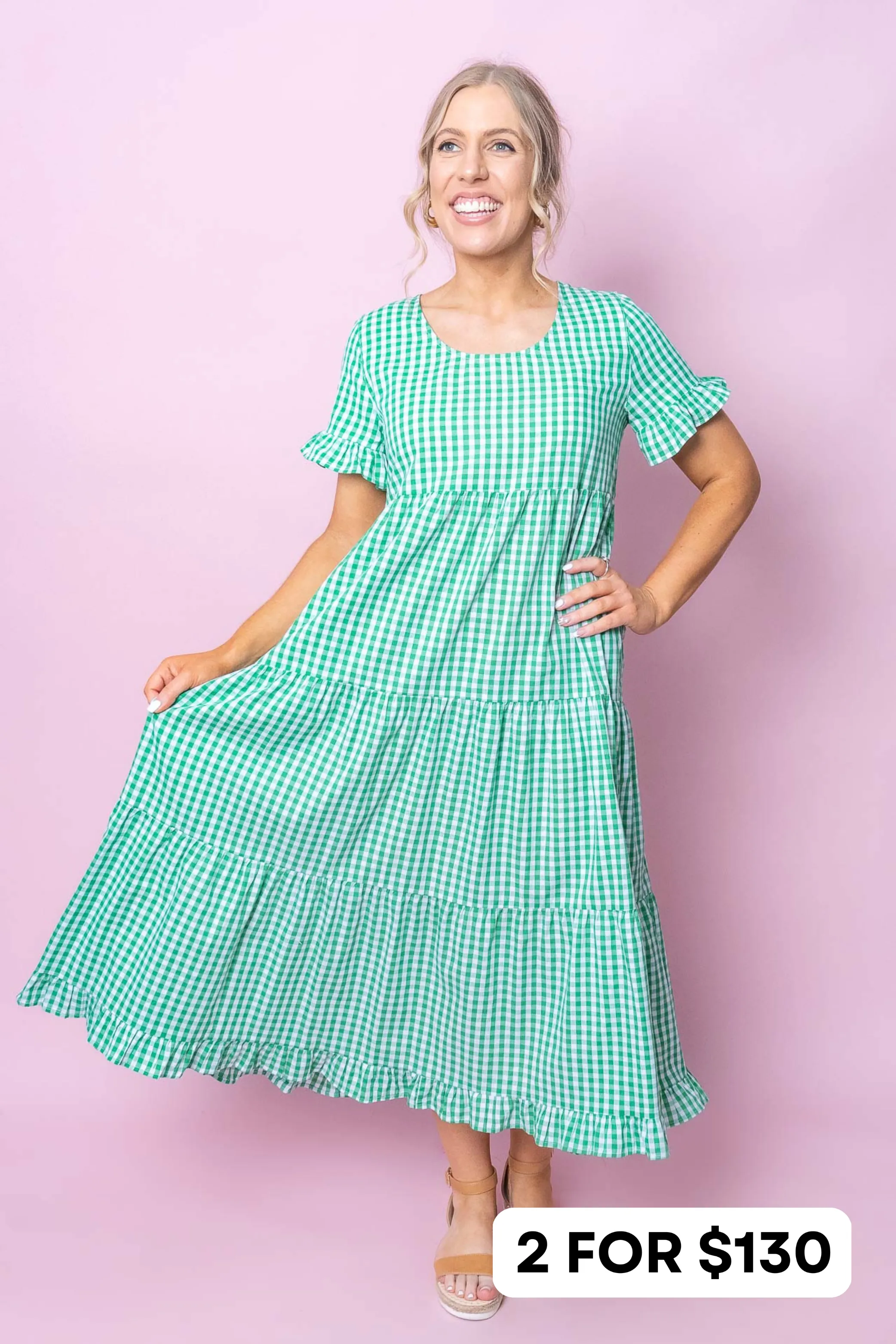 Dally Dress in Green - Final Sale sold by Always Alice product image thumbnail 2
