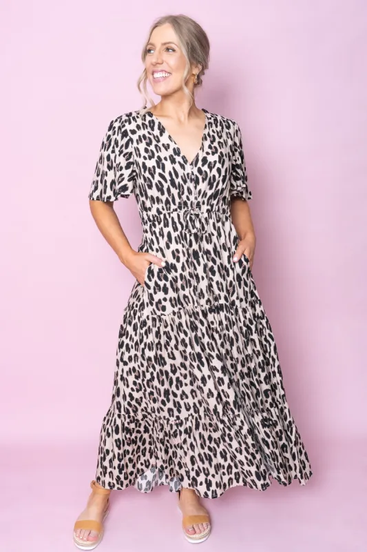 Marianna Dress in Beige - Final Sale sold by Always Alice