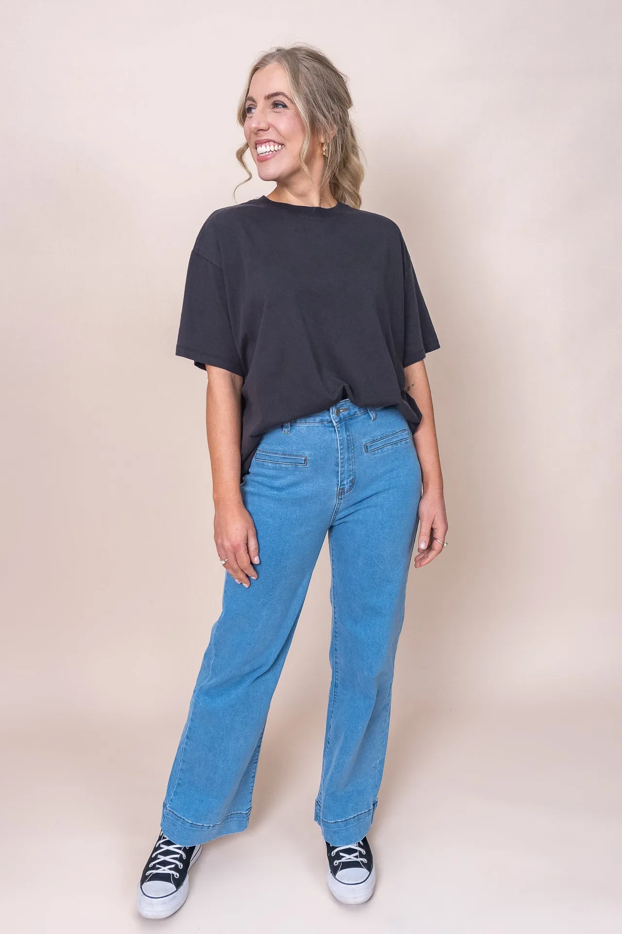 Oversized Tee in Washed Black - Silent Theory - Final Sale sold by Always Alice product image thumbnail 3