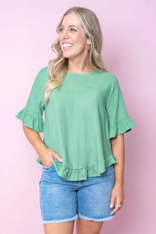Bo Top in Green sold by Always Alice