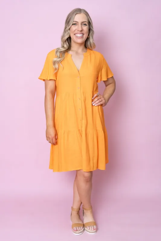 Matilda Dress in Orange sold by Always Alice
