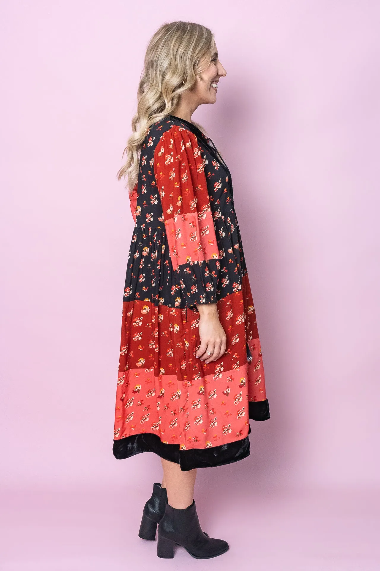 Indra Dress in Red Multi sold by Always Alice product image thumbnail 4