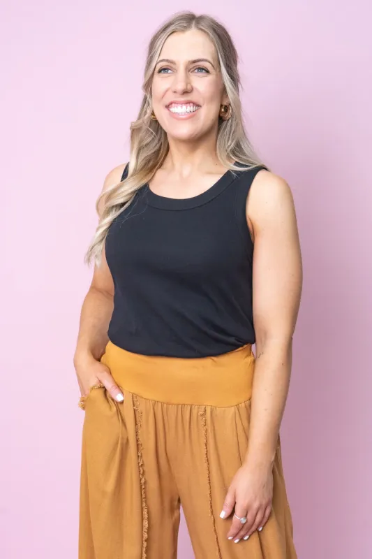 Esme Tank in Black - Foxwood sold by Always Alice