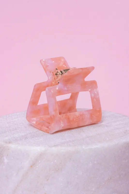 Lottie Hairclip in Pink Marble sold by Always Alice