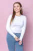 Rib L/S Top in White - Silent Theory sold by Always Alice