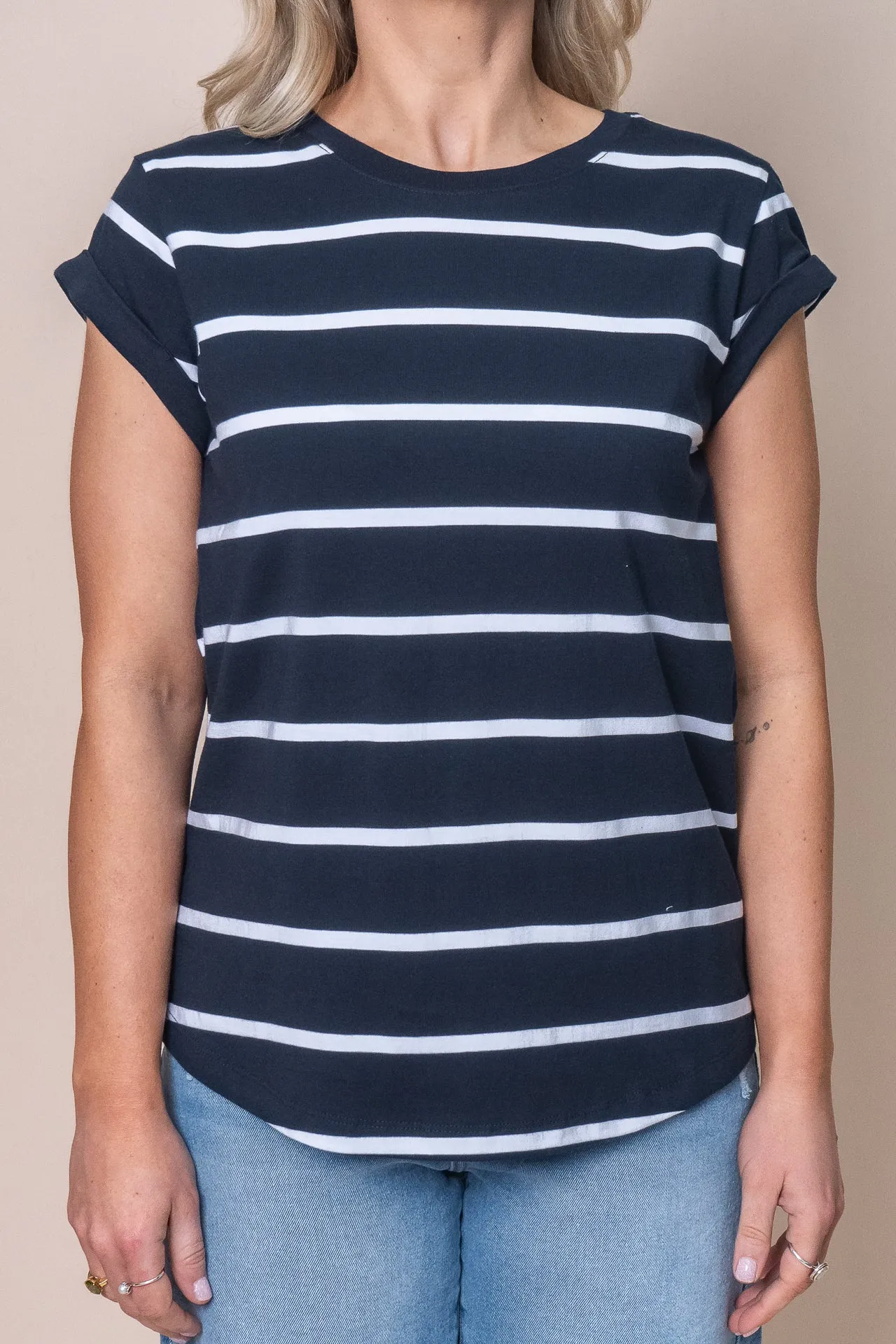 Manly Stripe Tee in Navy - Foxwood sold by Always Alice product image thumbnail 4