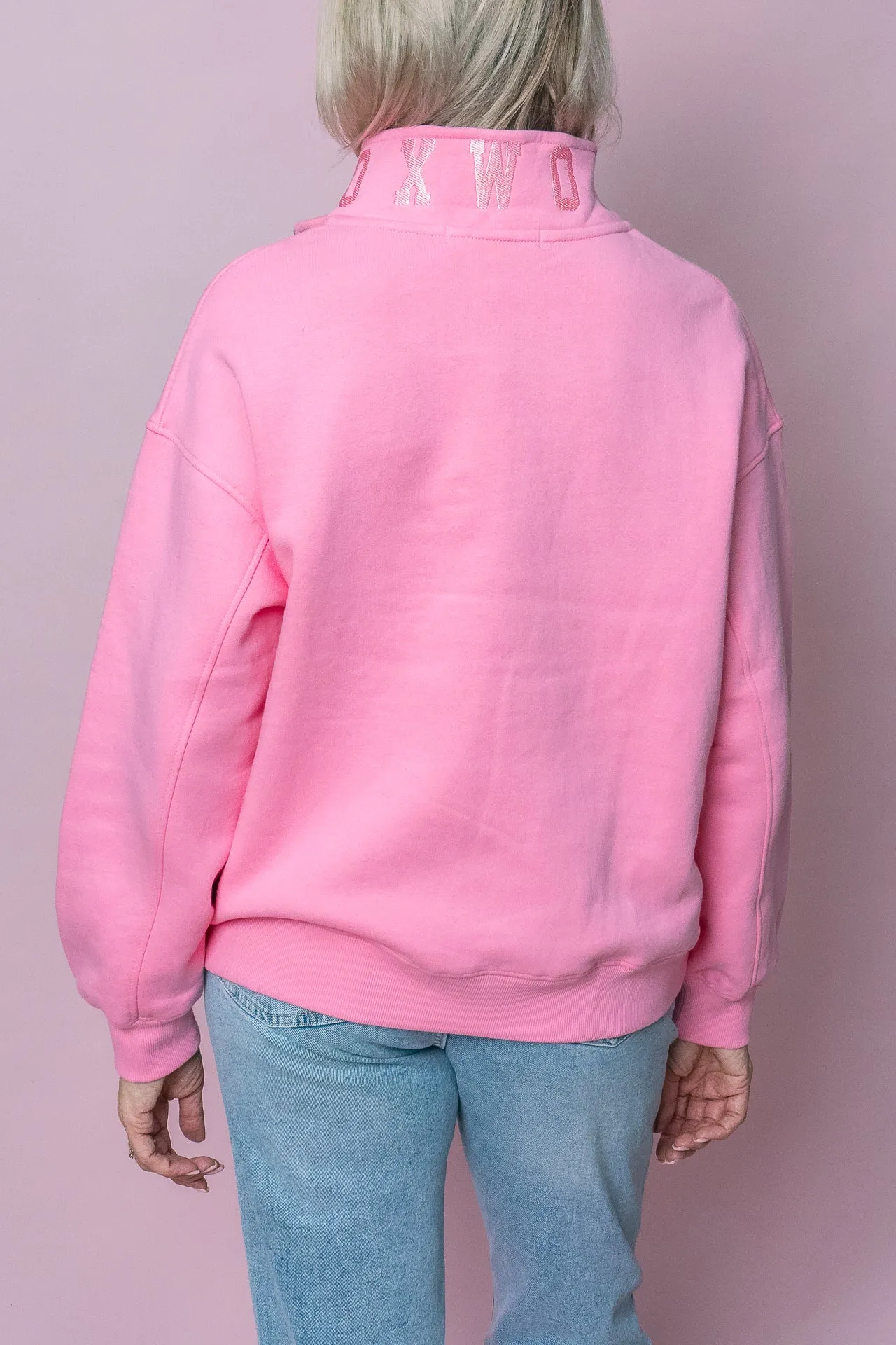 College Zip Crew in Bubblegum Pink - Foxwood sold by Always Alice product image thumbnail 5
