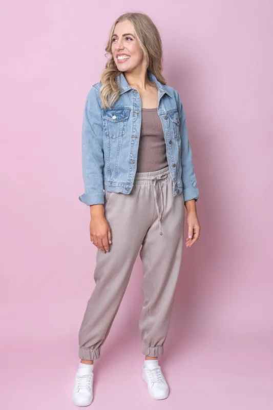 Reggie Joggers in Stone - Final Sale sold by Always Alice