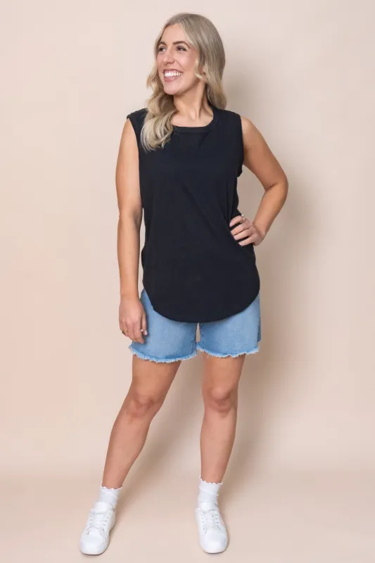 Lennox Tank in Black - Foxwood - Final Sale sold by Always Alice