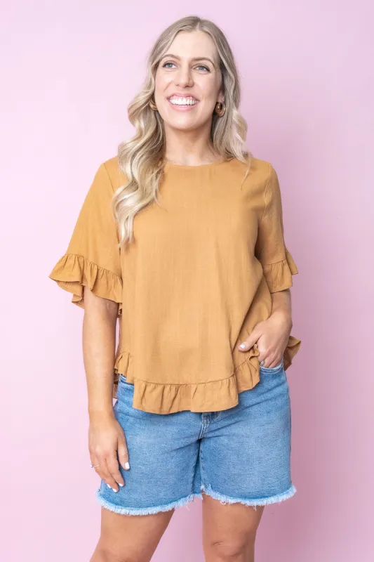 Bo Top in Tan - Final Sale sold by Always Alice