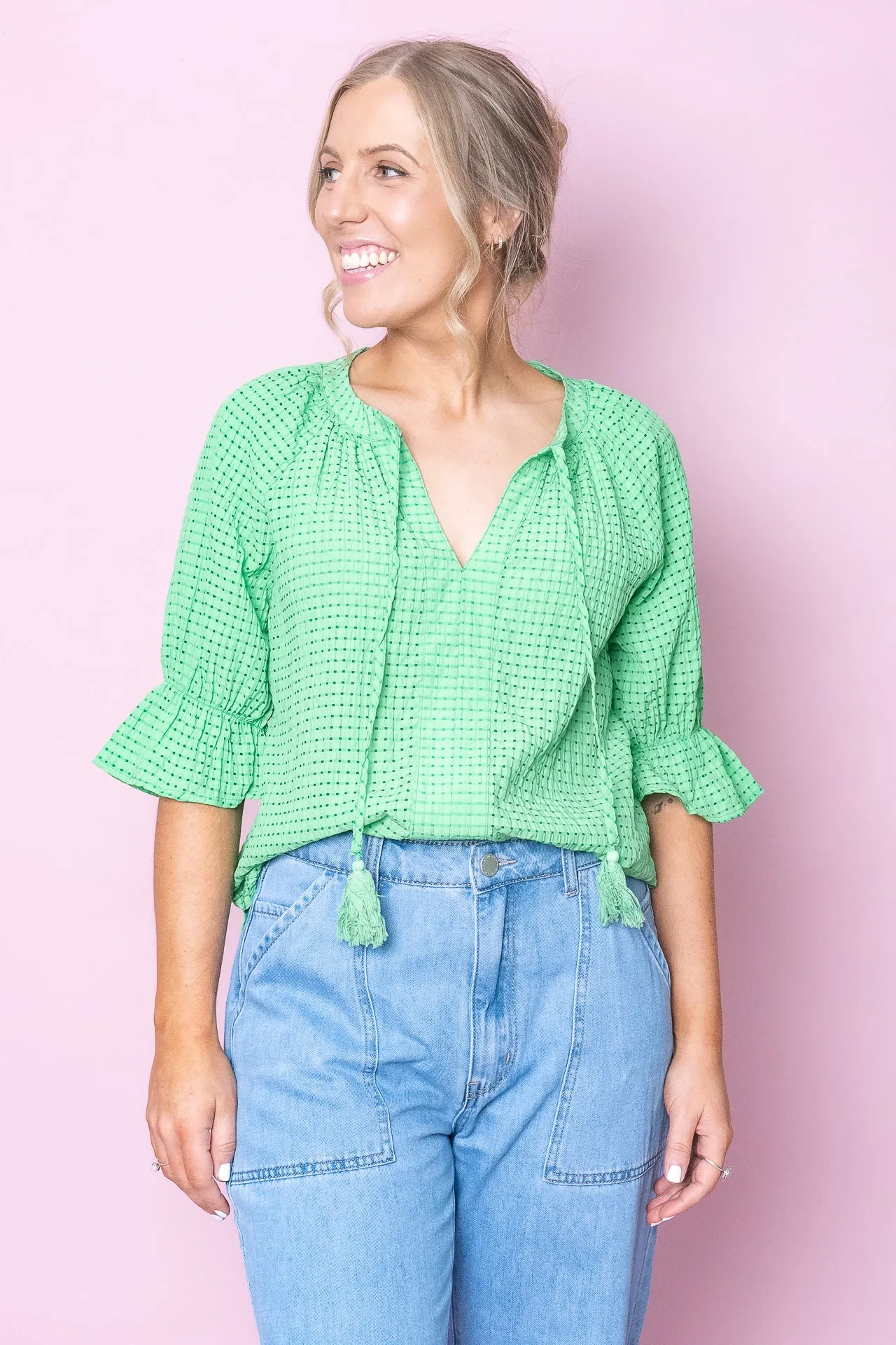 Dottie Top in Green sold by Always Alice product image thumbnail 4