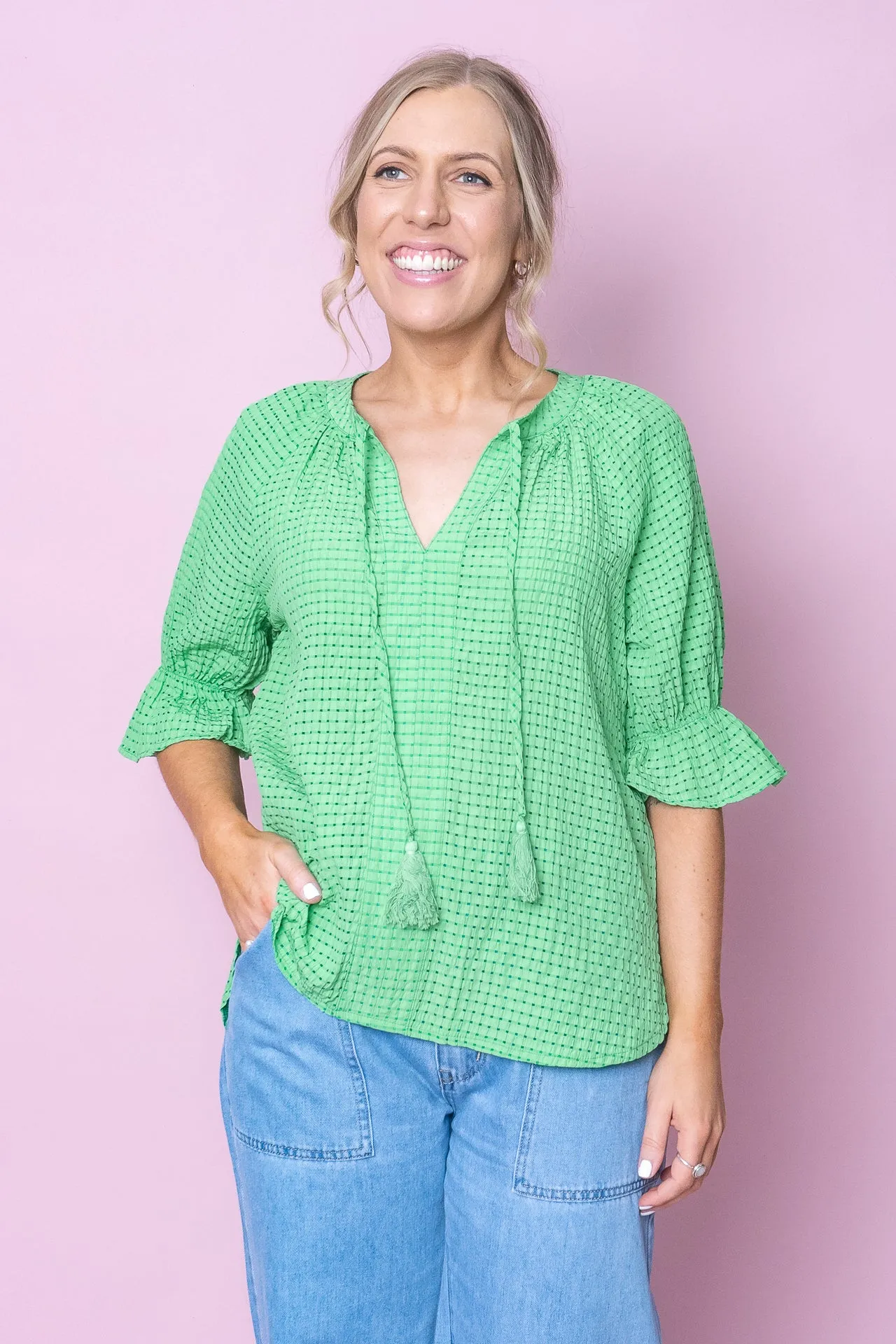Dottie Top in Green sold by Always Alice product image thumbnail 2