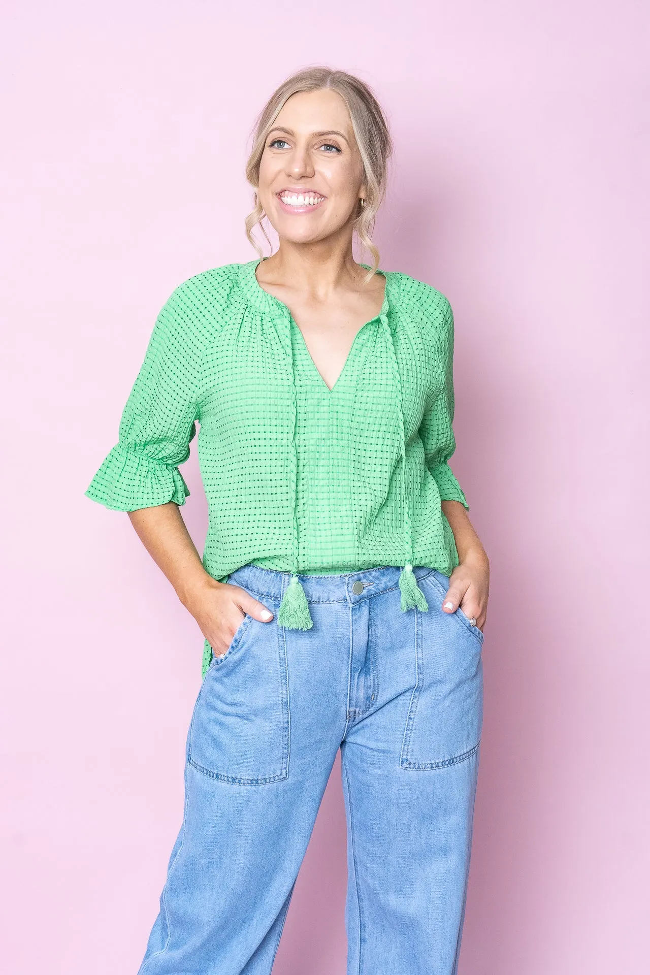 Dottie Top in Green sold by Always Alice product image thumbnail 5