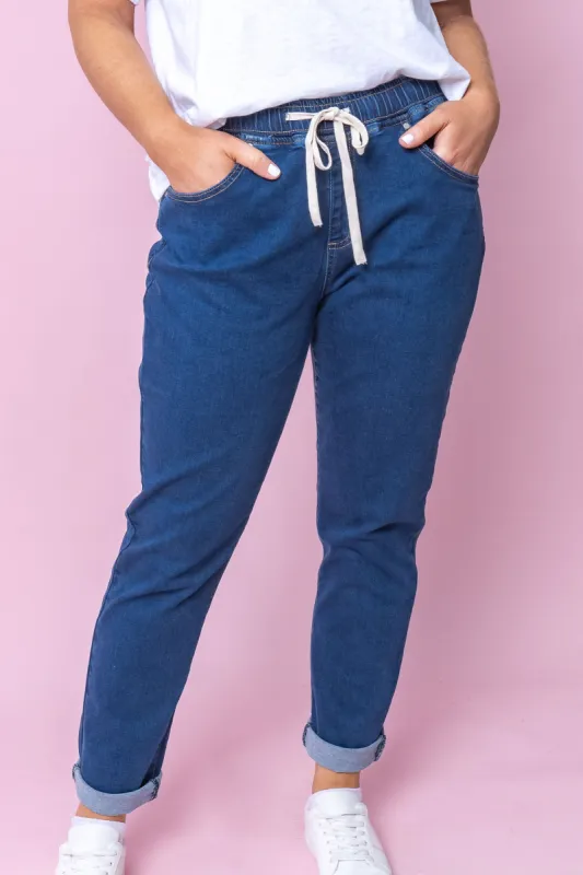 Juliette Joggers in Dark Denim - Foxwood sold by Always Alice