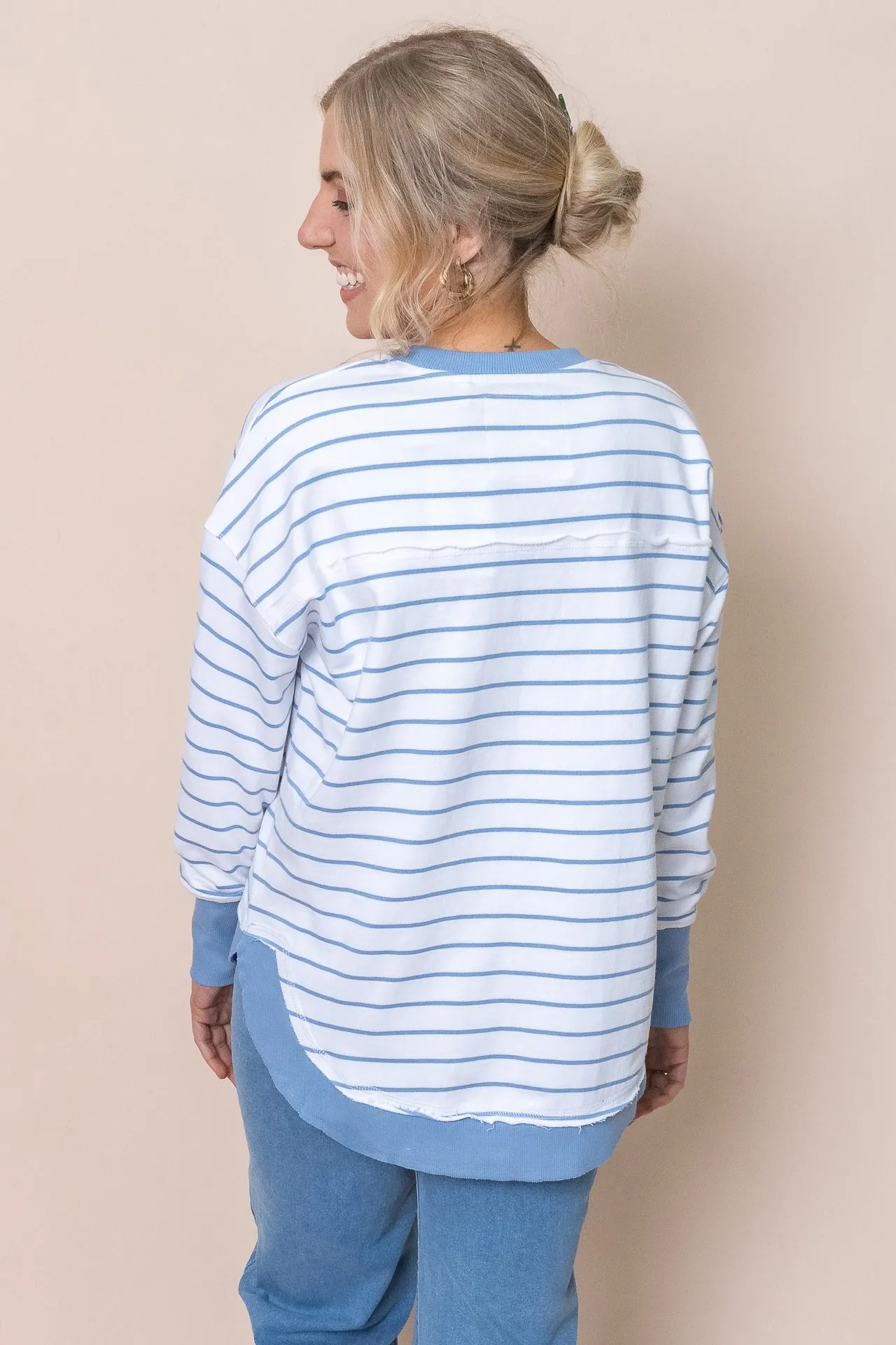 Simplified Stripe Crew in Blue - Foxwood sold by Always Alice product image thumbnail 5