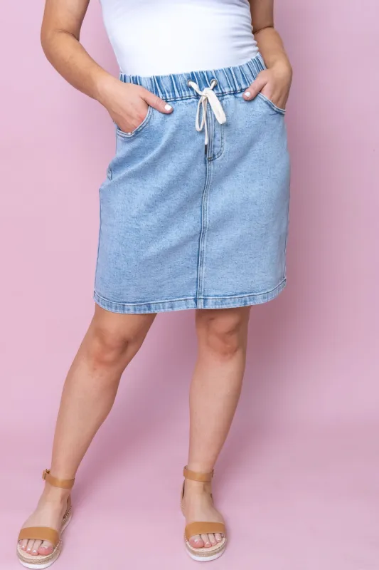 Rio Skirt in Light Blue - Foxwood sold by Always Alice