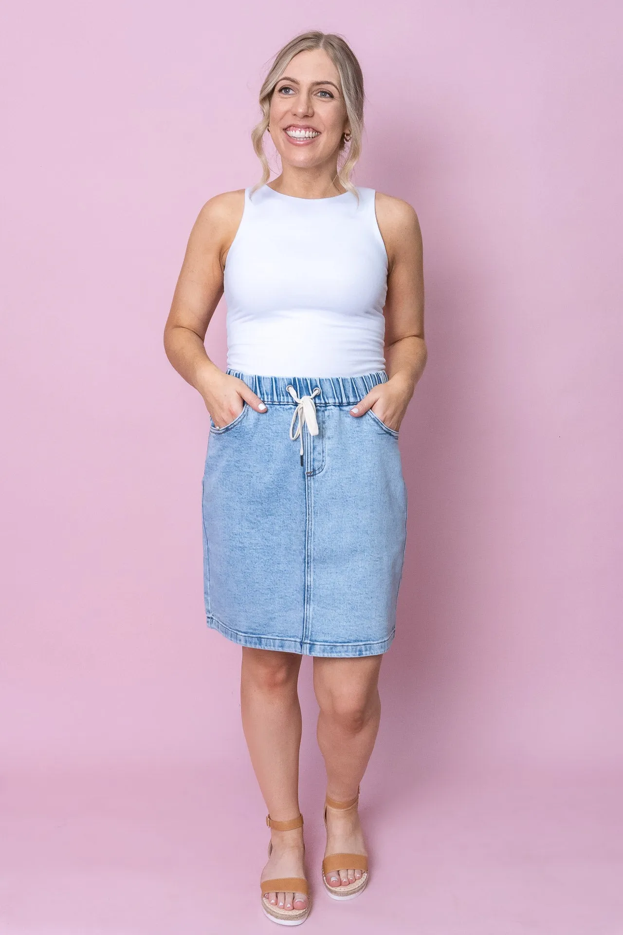 Rio Skirt in Light Blue - Foxwood sold by Always Alice product image thumbnail 2