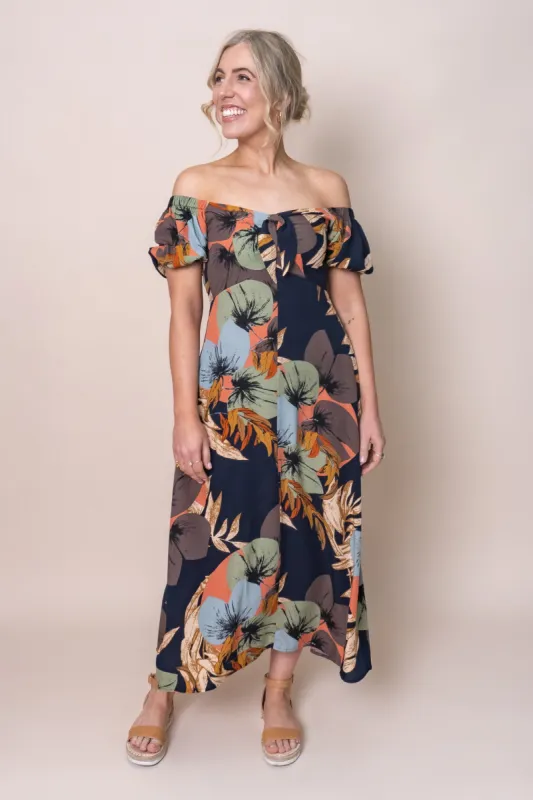 Wylie Dress in Navy Multi - Final Sale sold by Always Alice