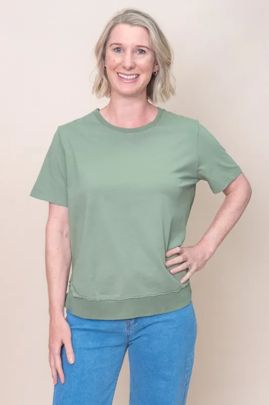 Farrah S/S Tee in Fern Green - Foxwood - Final Sale sold by Always Alice