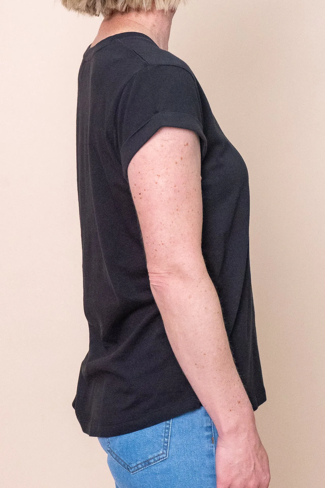 Manly Vee Tee in Black - Foxwood sold by Always Alice product image thumbnail 3