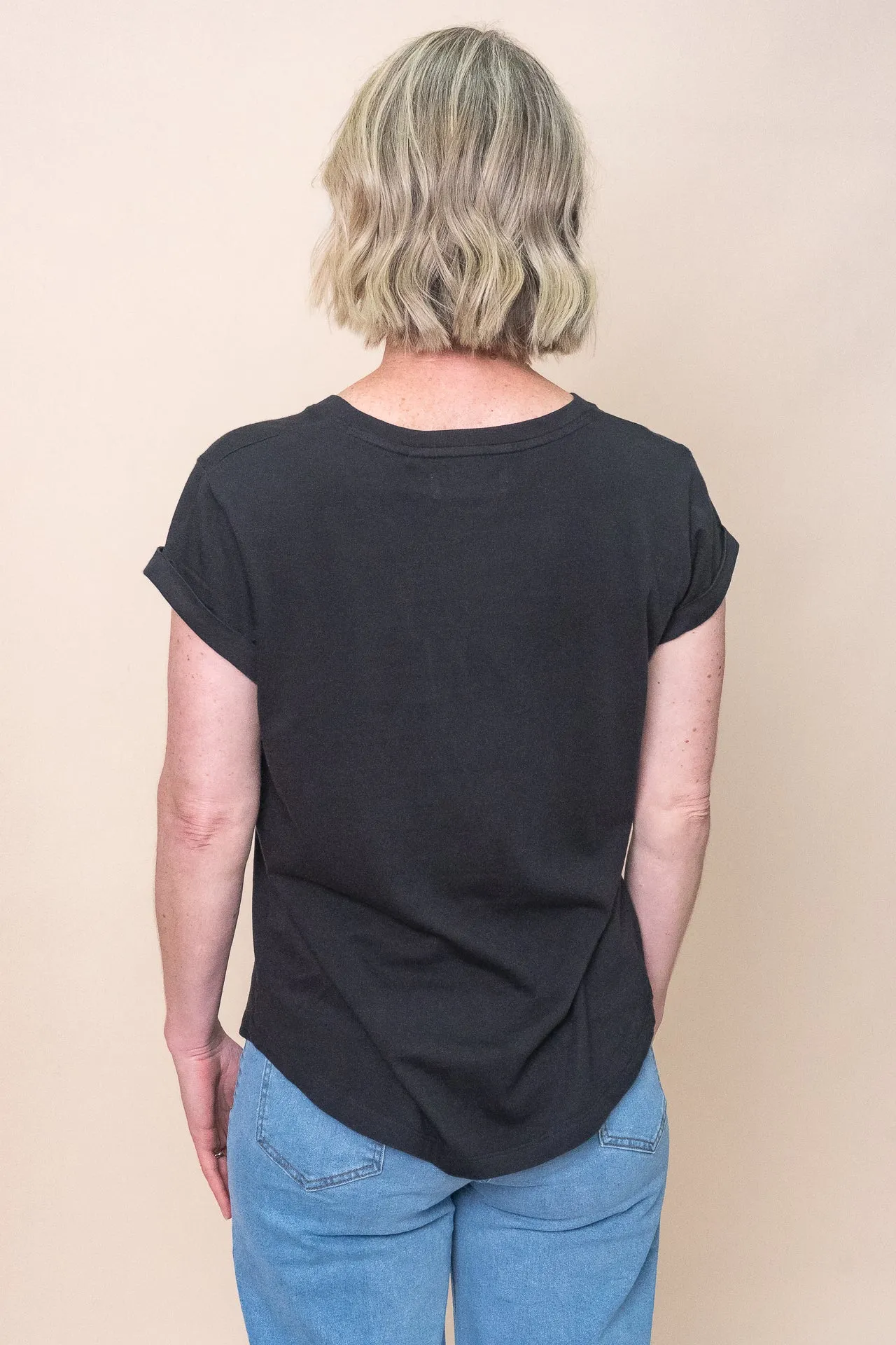 Manly Vee Tee in Black - Foxwood sold by Always Alice product image thumbnail 4