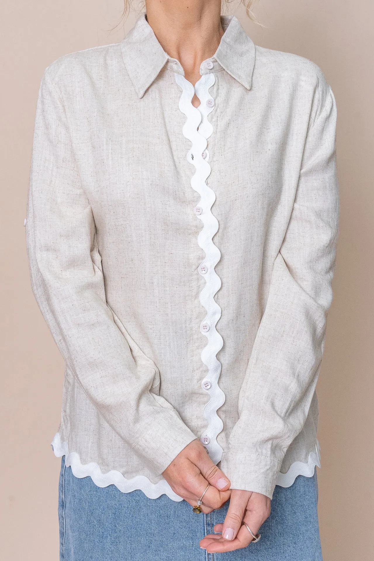Becci Shirt in Sand - Final Sale sold by Always Alice product image thumbnail 5