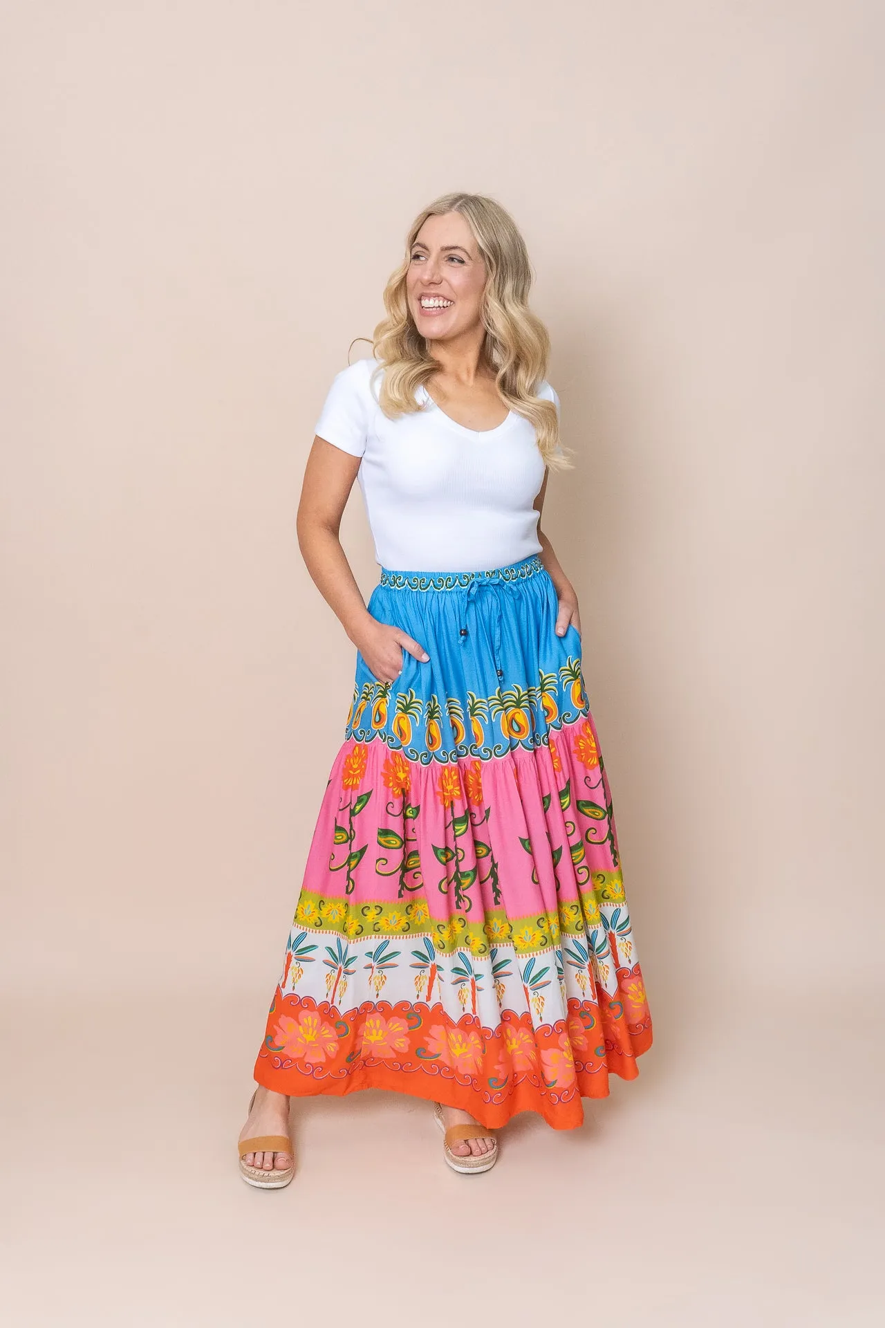 Moana Skirt in Blue Multi - Final Sale sold by Always Alice product image thumbnail 3