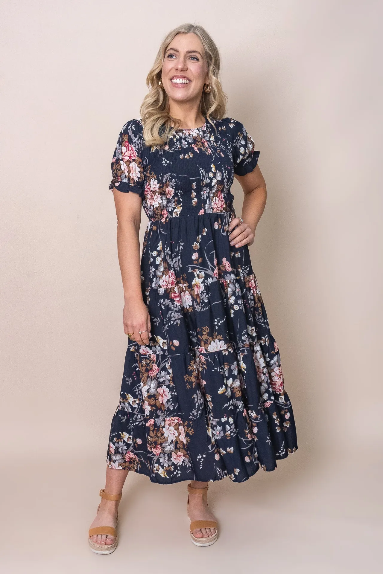 Hillary Midi Dress in Navy sold by Always Alice product image thumbnail 4