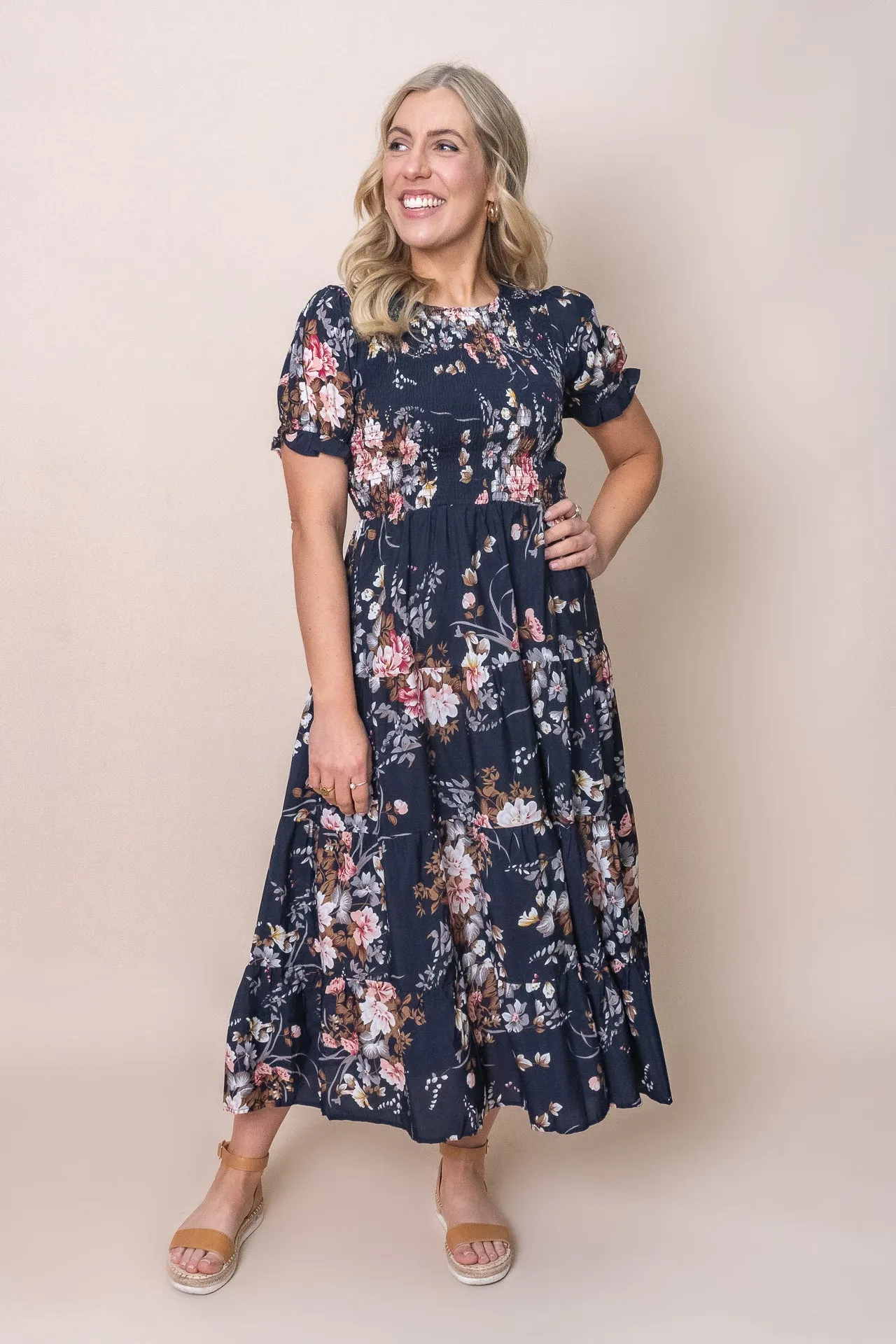 Hillary Midi Dress in Navy sold by Always Alice product image thumbnail 2