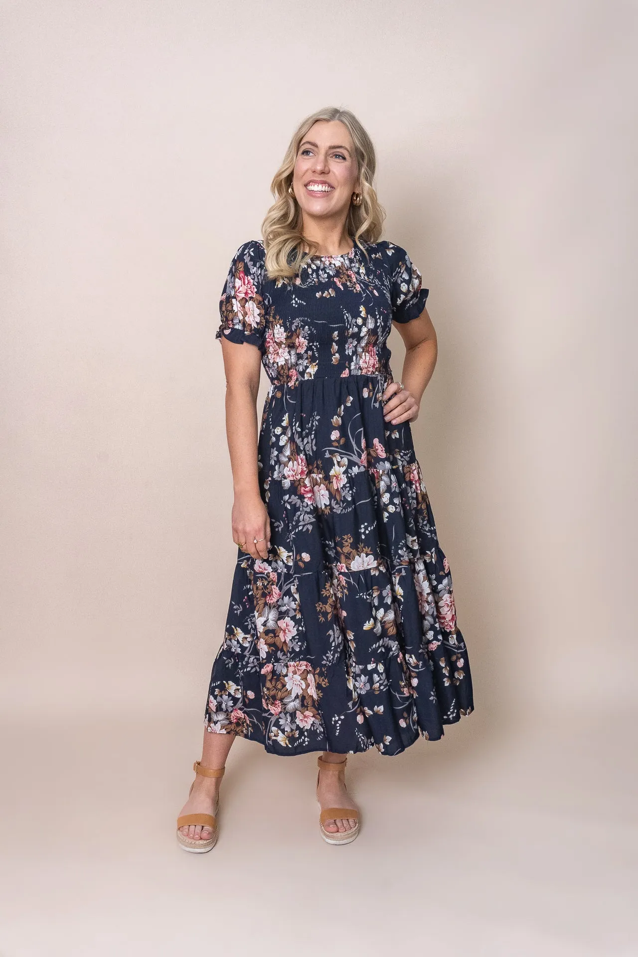 Hillary Midi Dress in Navy sold by Always Alice product image thumbnail 3