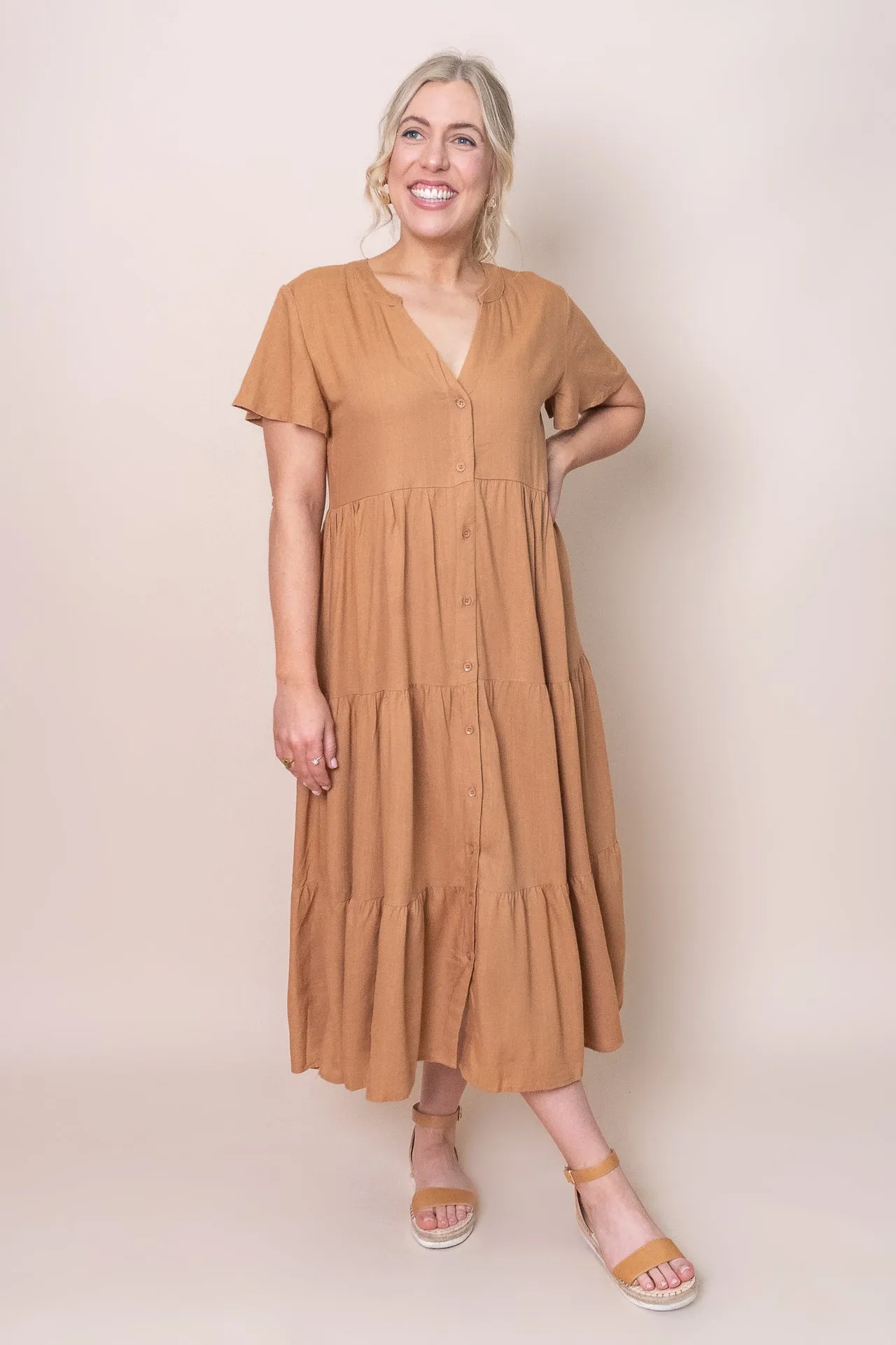 Allanna Dress in Tan - Final Sale sold by Always Alice product image thumbnail 3