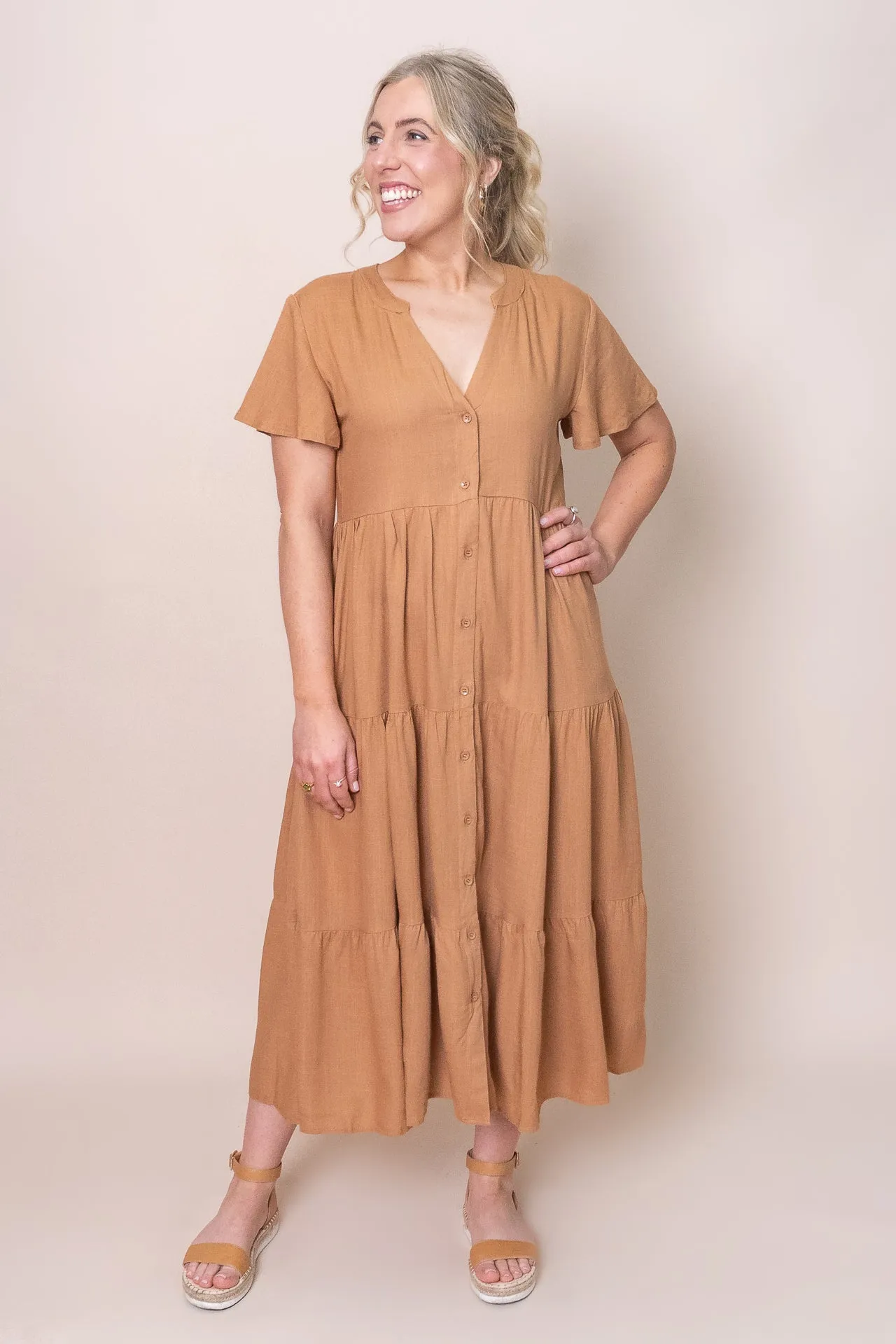 Allanna Dress in Tan - Final Sale sold by Always Alice product image thumbnail 2