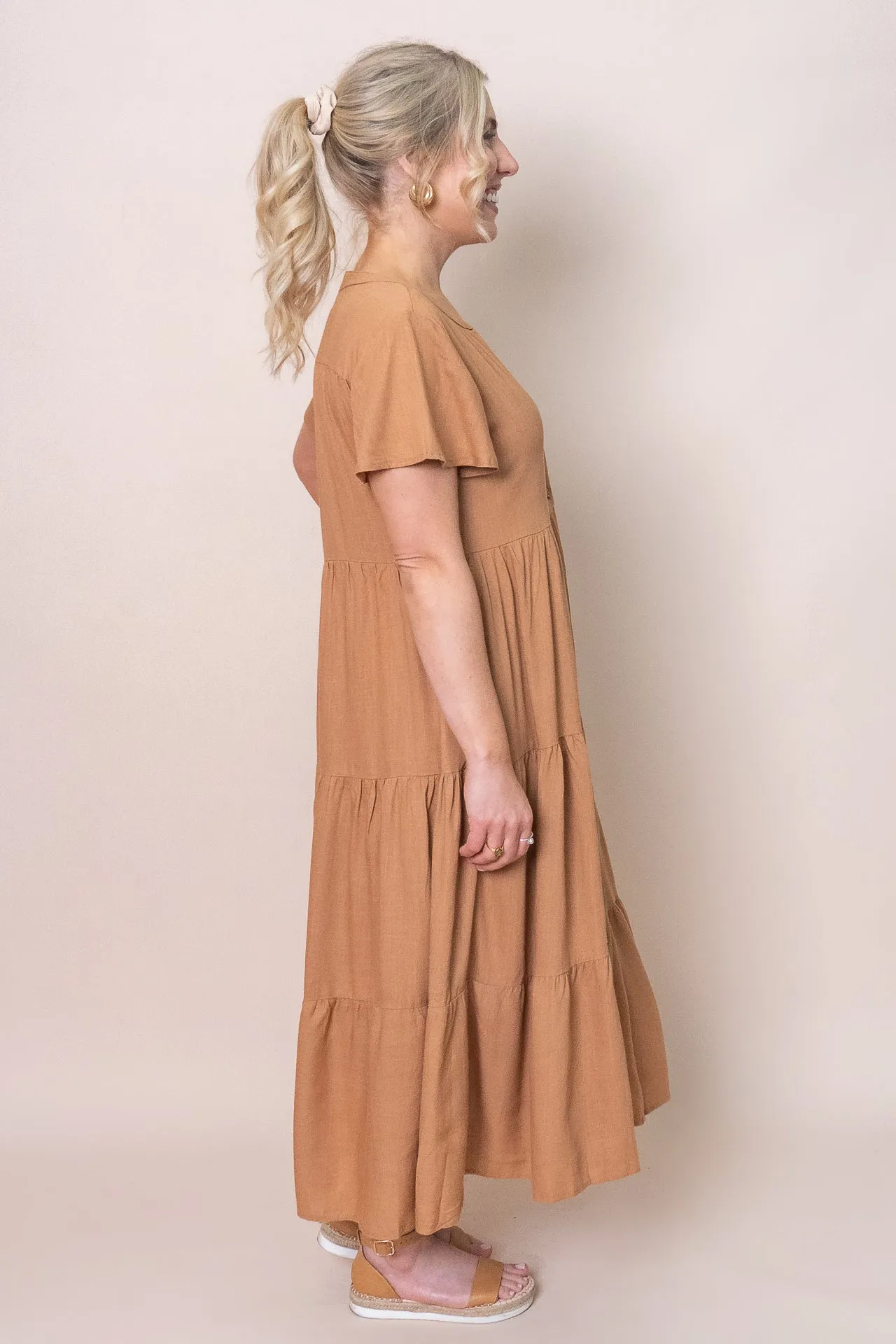 Allanna Dress in Tan - Final Sale sold by Always Alice product image thumbnail 4