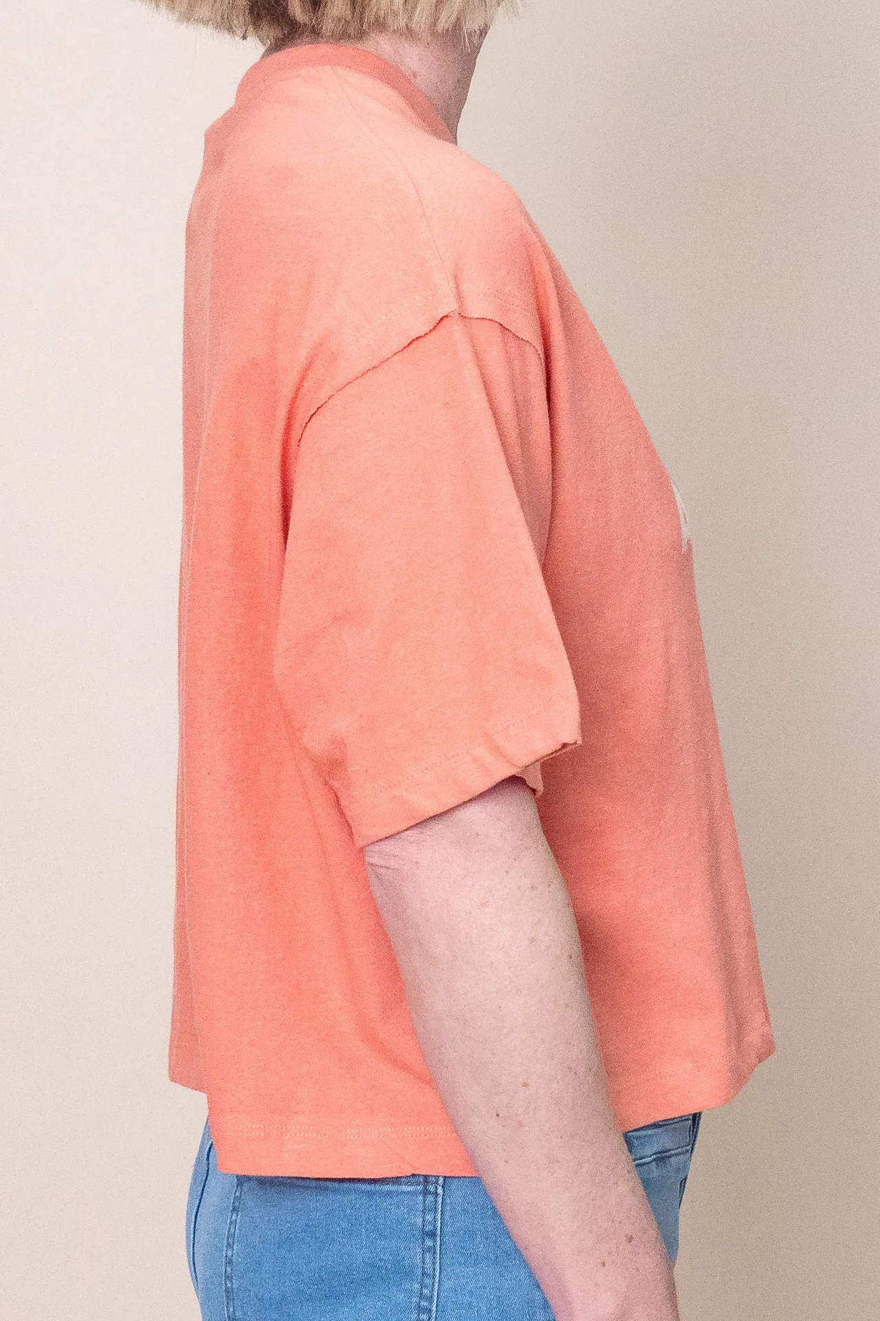 Riviera Oversized Crop Tee in Rose - All About Eve - Final Sale sold by Always Alice product image thumbnail 5